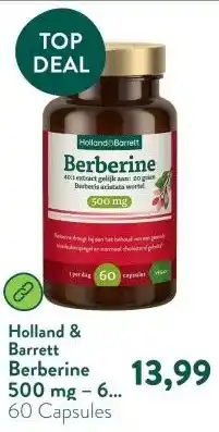 Holland & Barrett Berberine 500 mg – 60 capsules aanbieding