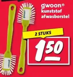 Nettorama gwoonº kunststof afwasborstel aanbieding