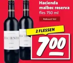 Nettorama Hacienda malbec reserva aanbieding