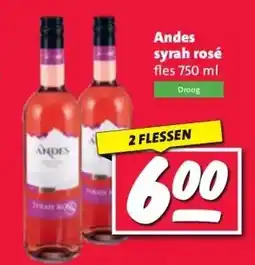 Nettorama Andes syrah rosé aanbieding