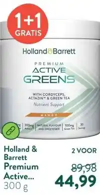 Holland & Barrett Premium Active Greens Mango aanbieding