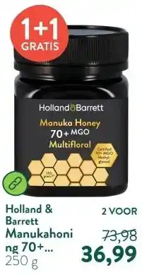 Holland & Barrett Manukahoning 70+ MGO Multifloraal aanbieding