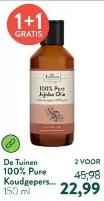 Holland & Barrett 100% Pure Koudgeperste Jojoba Olie aanbieding
