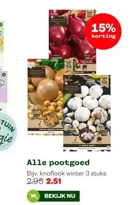 Welkoop Alle pootgoed aanbieding