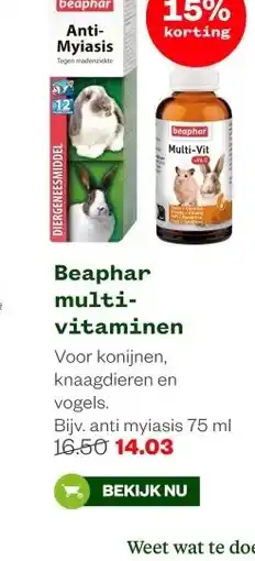 Welkoop Beaphar multi-vitaminen aanbieding