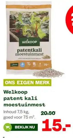 Welkoop Welkoop patent kali moestuinmest aanbieding