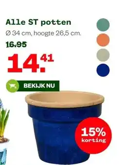 Welkoop Alle ST potten aanbieding