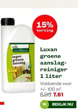Welkoop Luxan groene aanslag-reiniger 1 liter aanbieding
