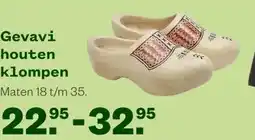 Welkoop Gevavi houten klompen aanbieding