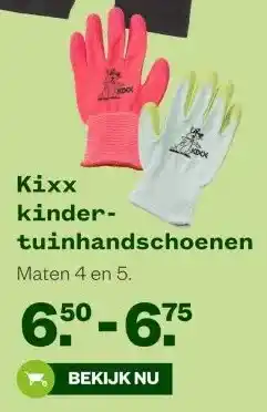 Welkoop Kixx kinder-tuinhandschoenen aanbieding
