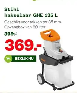 Welkoop Stihl hakselaar GHE 135 L aanbieding