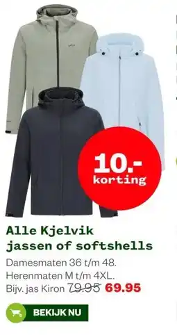 Welkoop Alle Kjelvik jassen of softshells aanbieding