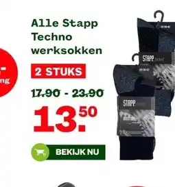 Welkoop Alle Stapp Techno werksokken aanbieding