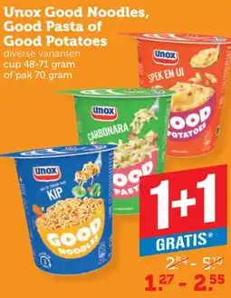 Coop Unox Good Noodles, Good Pasta of Good Potatoes aanbieding