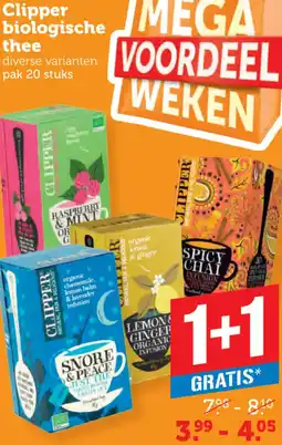 Coop Clipper biologische thee aanbieding