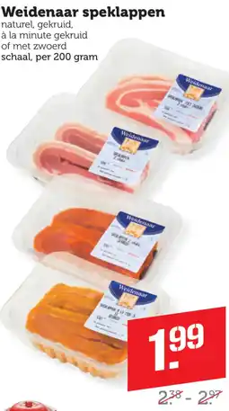 Coop Weidenaar speklappen aanbieding