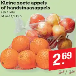 Coop Kleine zoete appels of handsinaasappels aanbieding