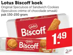 Coop Lotus Biscoff koek aanbieding