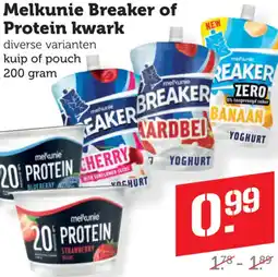 Coop Melkunie Breaker of Protein kwark aanbieding