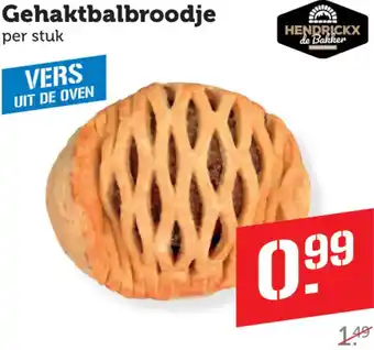 Coop Gehaktbalbroodje aanbieding