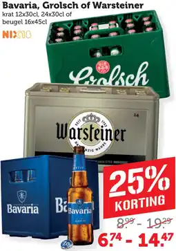 Coop Bavaria, Grolsch of Warsteiner aanbieding