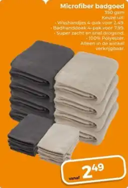 Trekpleister Microfiber badgoed aanbieding