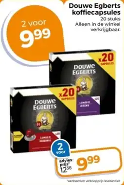 Trekpleister Douwe Egberts koffiecapsules aanbieding