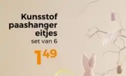 Trekpleister Kunsstof paashanger eitjes aanbieding