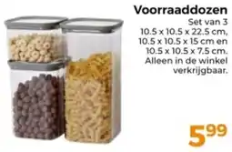 Trekpleister Voorraaddozen aanbieding