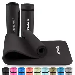 Wehkamp Tunturi fitnessmat met draagtas 15mm zwart aanbieding