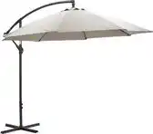 Wehkamp Garden Impressions Athene parasol Ã˜300 - carbon black/ sand aanbieding