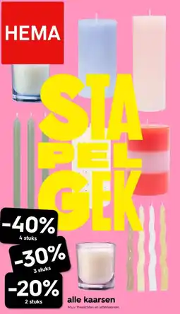 HEMA Alle kaarsen aanbieding