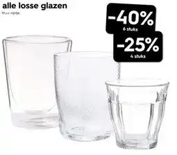 HEMA Alle losse glazen aanbieding