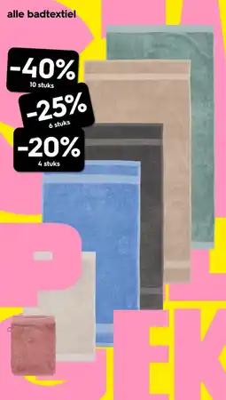 HEMA Alle badtextiel aanbieding