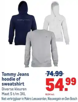 Makro Tommy Jeans hoodie of sweatshirt aanbieding