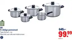 Makro BK 5-delige pannenset aanbieding