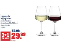 Makro Leonardo wijnglazen aanbieding