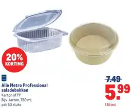 Makro Alle Metro Professional saladebakken aanbieding