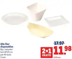 Makro Alle Sier disposables aanbieding