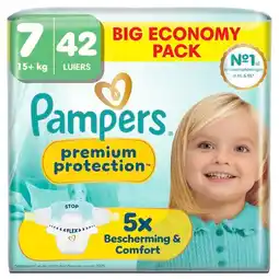 Trekpleister Pampers Premium Protection Maat 7 Luiers aanbieding