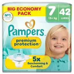 Trekpleister Pampers Premium Protection Maat 7 Luiers aanbieding