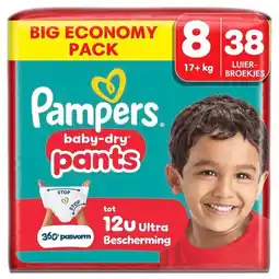 Trekpleister Pampers Baby-Dry Pants Maat 8 Luierbroekjes aanbieding