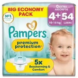 Trekpleister Pampers Premium Protection Maat 4+ Luiers aanbieding