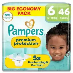 Trekpleister Pampers Premium Protection Maat 6 Luiers aanbieding