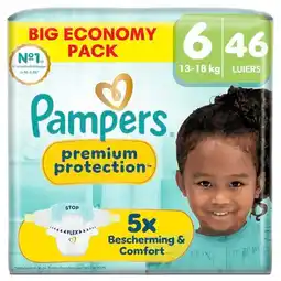 Trekpleister Pampers Premium Protection Maat 6 Luiers aanbieding
