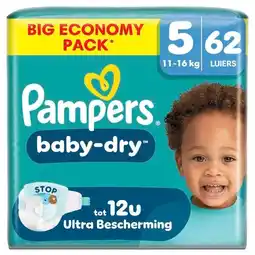 Trekpleister Pampers Baby-Dry Maat 5 Luiers aanbieding