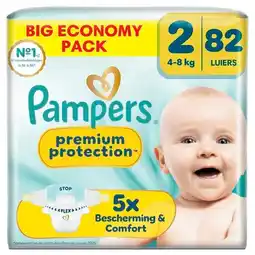 Trekpleister Pampers Premium Protection Maat 2 Luiers aanbieding