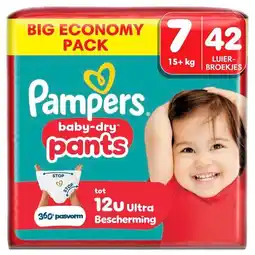 Trekpleister Pampers Baby-Dry Pants Maat 7 Luierbroekjes aanbieding