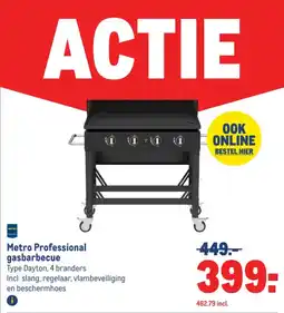 Makro Metro professional gasbarbecue aanbieding