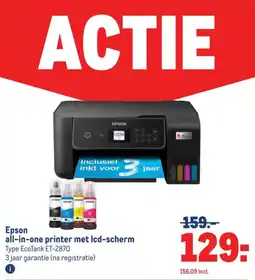 Makro Epson all-in-one printer met lcd-scherm aanbieding